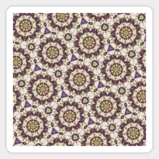 Green and Purple Circular and Triangular Shapes Pattern - WelshDesignsTP003 Magnet